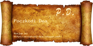 Poczkodi Dea névjegykártya